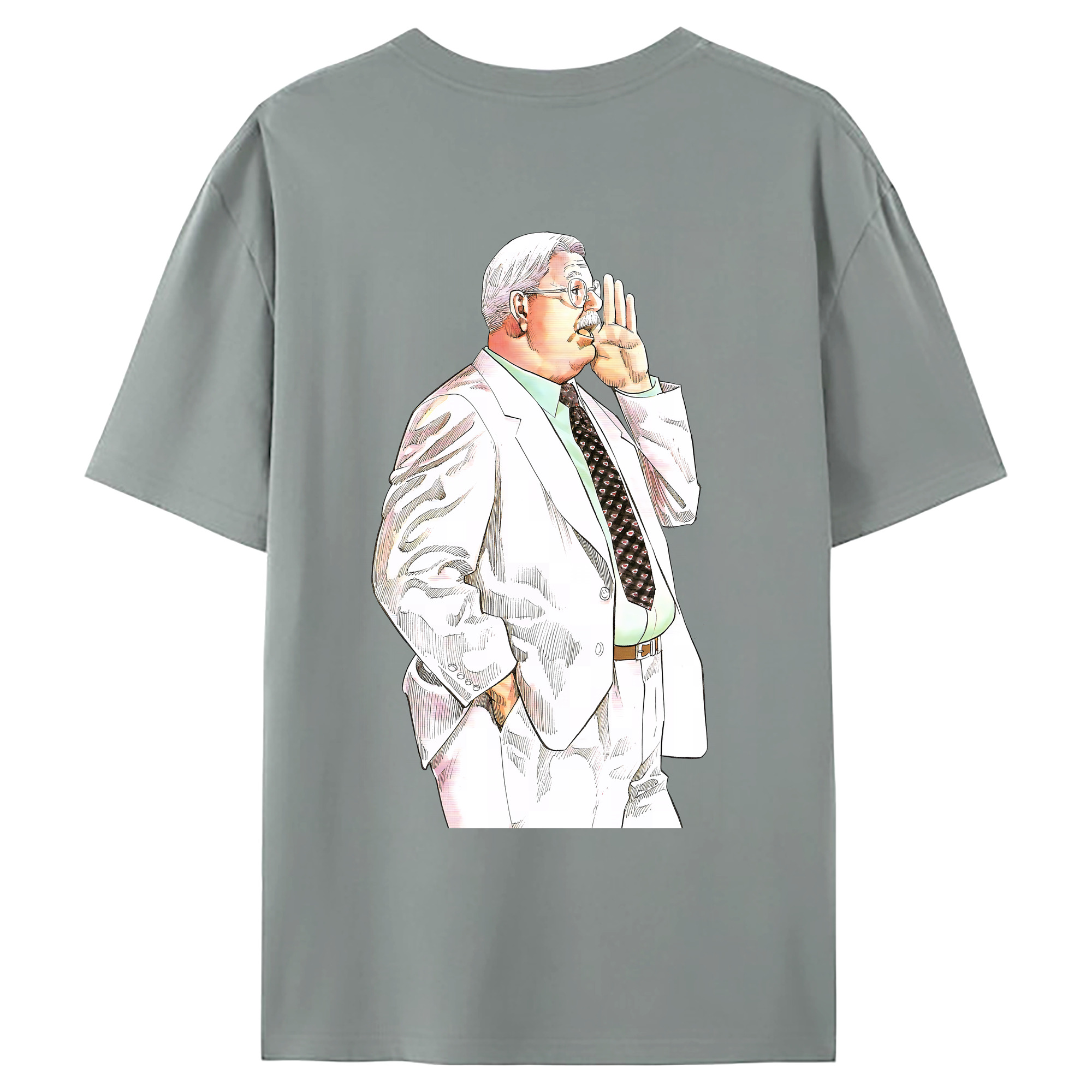 （画像用） SLAM DUNK／スラムダンク 綿100％ メンズ半袖Tシャツ（バックプリント） 通気性